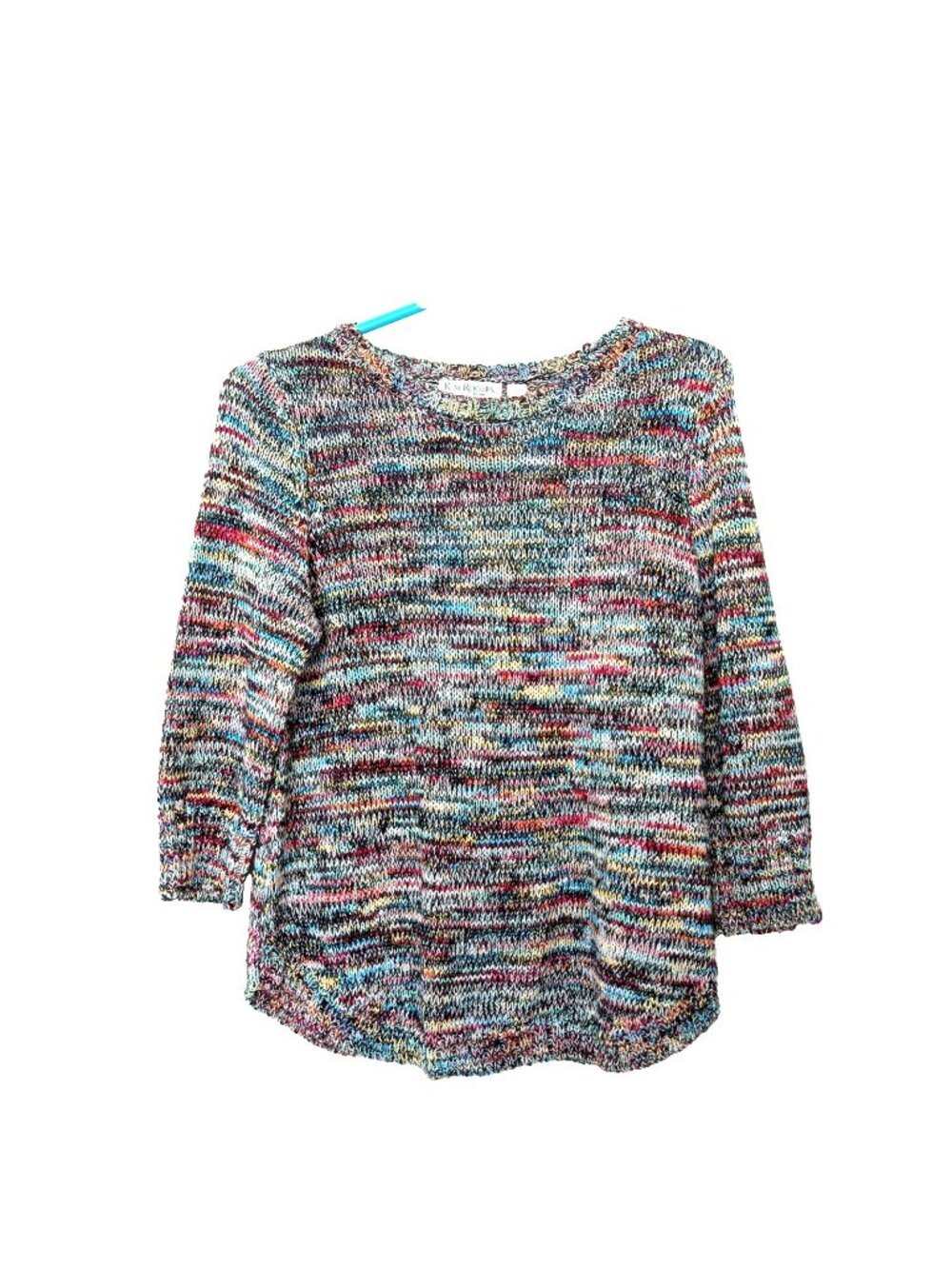 Kim Rogers Petite Multicolored Swester 3/4 Sleeve Size PM Lightweight -48lp